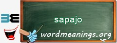 WordMeaning blackboard for sapajo